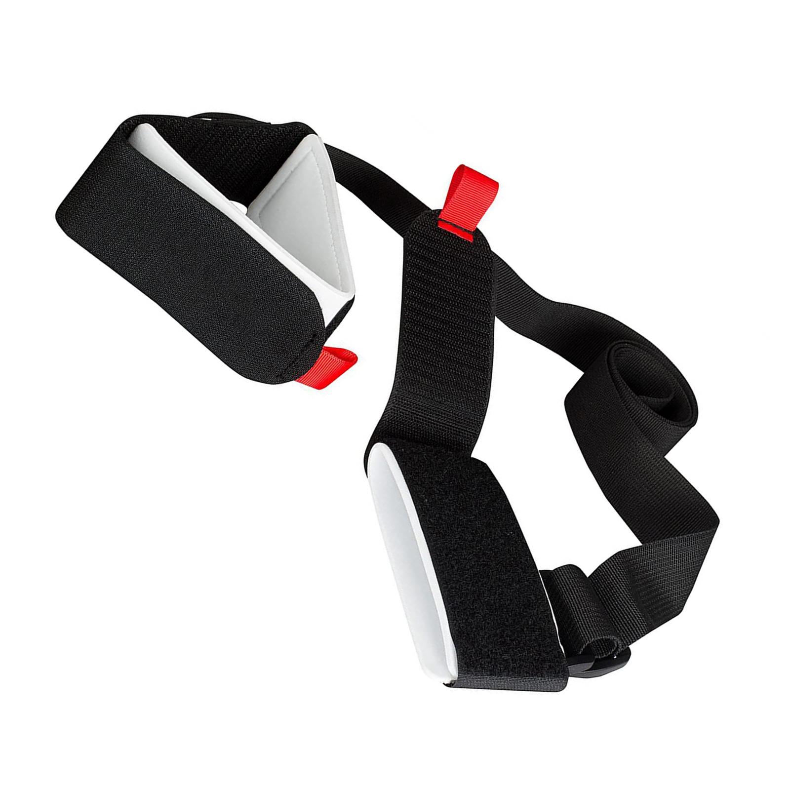 Портативный ремень для переноски сноуборда, плечевой ремень для переноски лыж, регулируемый плечевой ремень для переноски сноуборда для мужчин, женщин, детей чёрный