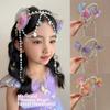 Exquisite Bowknot Headband Elastic Princess Hair Hoop Faux Pearl Headband Stage Performance
