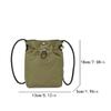 Ladies Vintage Solid Mini Crossbody Bag,Drawstring Closure Coin Purse With Adjustable Strap,Casual Multi-use Shoulder Handbag For Women Daily
