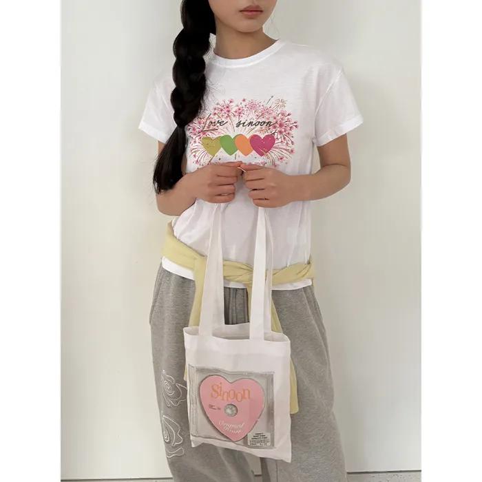 Pink X Sinoon Heart Eco Bag (White)