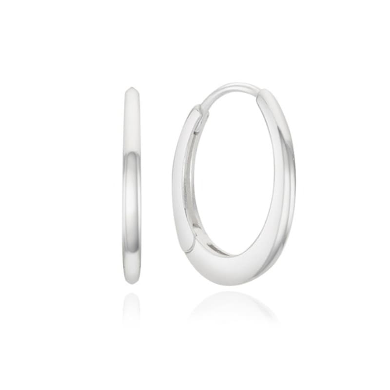 ENGBROX flat oval hoop earring