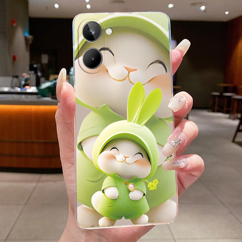 Phone Casing For Realme 9i 5G RMX3612 / Realme 10T 5G Luxury Dragon Cute Cool Boys Girls Patterns Transparent Soft Silicone Case