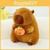 Plush Toy Capybara Cute Cartoon Hugging Persimmon Girl Kid Birthday Gift Holiday