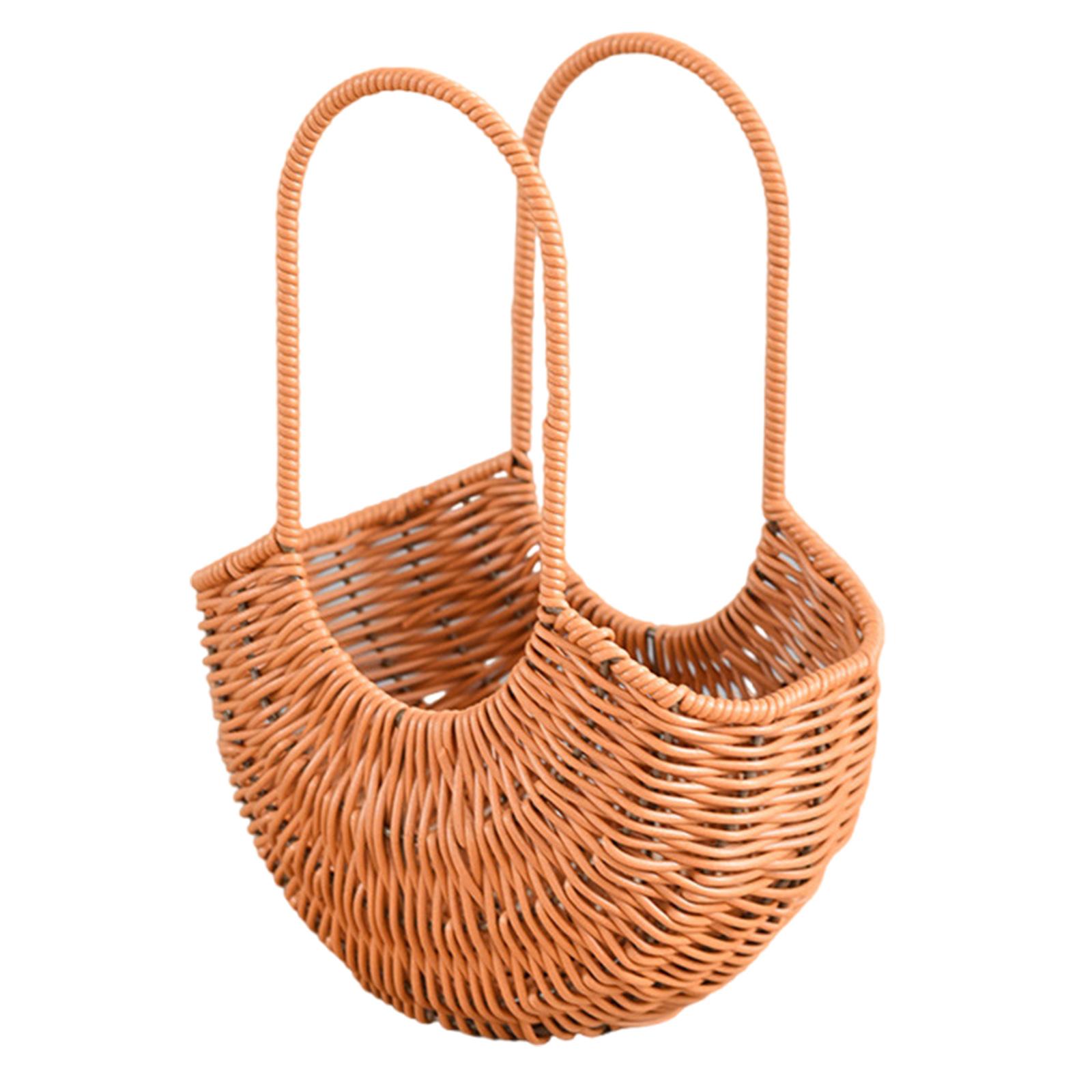 

Элегантные ротанговые плетеные вручную цветочные корзины, переносные цветочные горшки для свадеб и украшения дома S