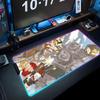 Metal Slug Mouse Pad RGB Gaming Mousepad Big LED Pad PC Desk Mat Luminous Mouse Pad Large Keyboard Mats Table Rug With Backlit