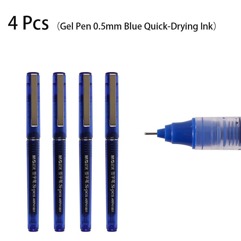 M&G 4/8/12/10/20pcs Gel Pen&Refill Set 0.5mm Black Red Blue Quick-drying Ink Water-based Ballpoint Pen Office Writing Stationery