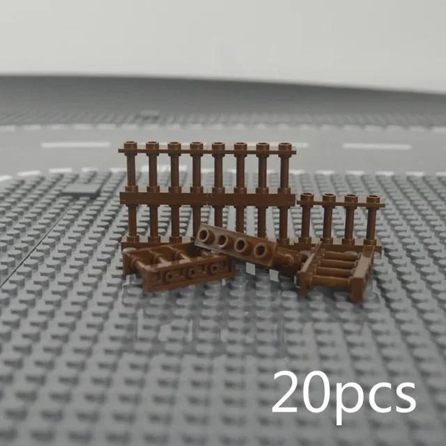 MOC City Friends House Parts Fence Stairs Ladder Gate Building Blocks Door Window Figures Garden Leduo DIY Accessories Bricks