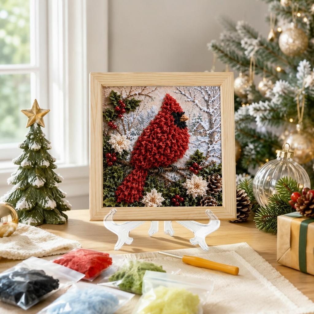 Fabric Punch Needle Kit for Beginners - DIY Embroidery and Tufting Set