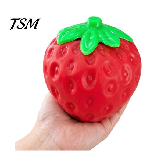 Giant Fruit Sensory Toy Large Pineapple Stress Ball, Slow Rising Squeeze for Anxiety Relief, Strawberry Malleable Ball Banana Grape Corn Carrot