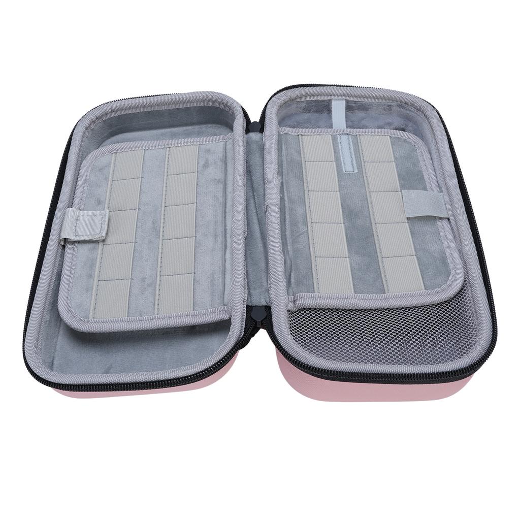 Carrying Case for     Console EVA PU Handheld Game Console Hard   Pouch Storage Bag with 20 Game Card Slots for Travel