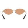 COACH 7192D Brand C logo Metal Irregular sunglasses Couple style for men and women Gold