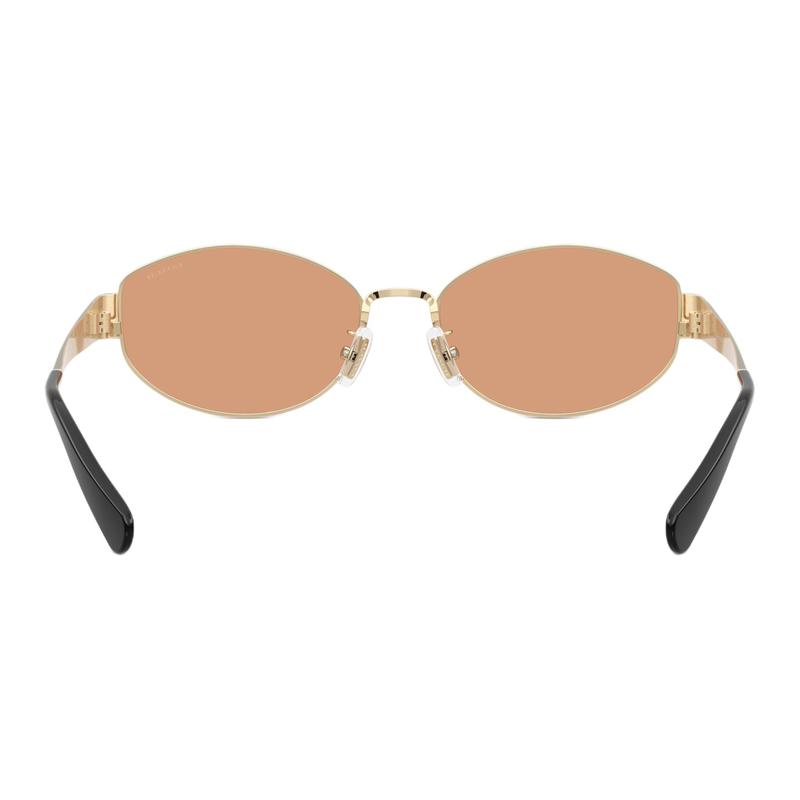 COACH 7192D Brand C logo Metal Irregular sunglasses Couple style for men and women Gold