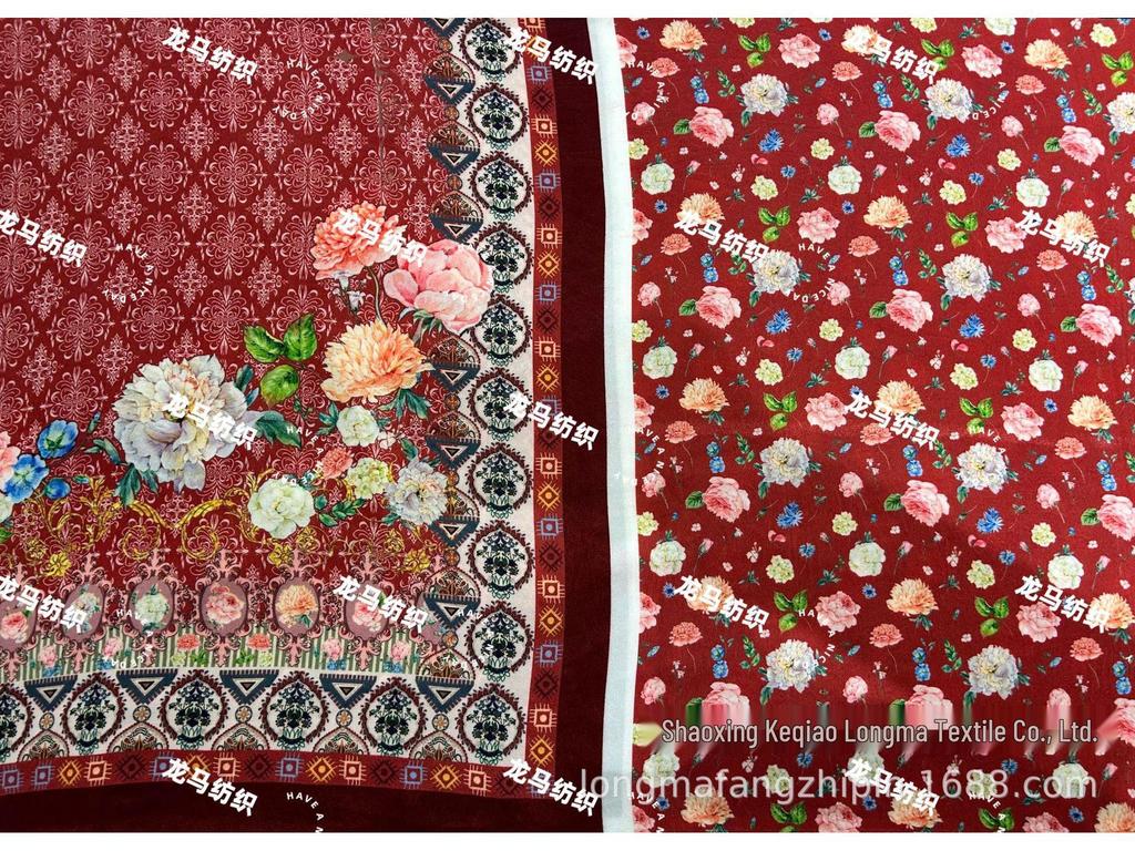 Korean Velvet Digital Print Scarf Fabric
