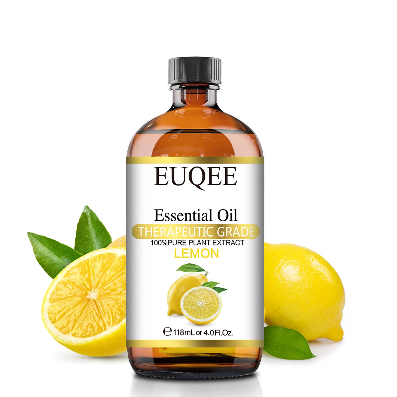 

118 мл эфирное масло лимона EUQEE терапевтического класса, эфирное масло для ароматерапии, ароматическое масло для увлажнителя, диффузора, расслабляющего сна, идеальные подарки Lemon