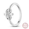 Fashion Luminous Firefly Rings 100% 925 Silver Eternal Heart-Shaped Zircon Rings Fine Wedding Engagement Jewelry Gifts