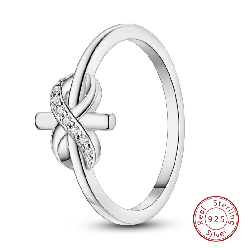 Fashion Luminous Firefly Rings 100% 925 Silver Eternal Heart-Shaped Zircon Rings Fine Wedding Engagement Jewelry Gifts