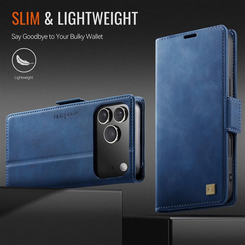 Applicable iPhone17Phone Case Samsung S25FE Anti-spoofing protective cover A56Flip cover card slot leather case