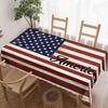 American Flag Rectangle Tablecloth for Table Decor Holiday Party Waterproof Reusable Table Cloth for Table Kitchen Dining Patio