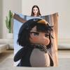 Gugu Gaga Penguin Blanket Cute Flannel Throw Blankets Airplane Travel Portable Soft Warm Bedspread