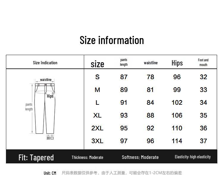 PEACEBIRD Men's Slim Fit Tapered Casual Trousers