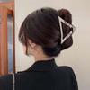 Fashion Metal Triangle Hair Claw Clip Trendy Geometric Large Shark Clip Hairpins for Women Girl Headwear Hair Accessories