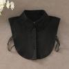 New Fake Collar Shirt Women White Lapel Ruffles Stand False Collar Woman Girls Detachable Collar Lace Removable Half Shirt
