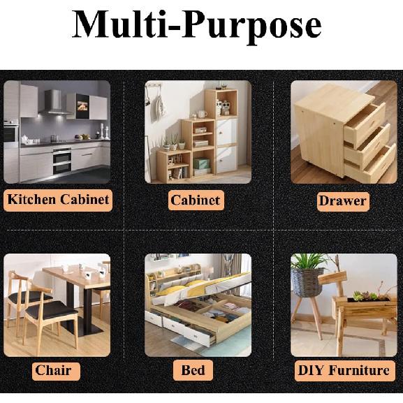 10 Pcs 1 9/10" Adjustable L-Shape Corner Brace with Slot, Metal Connector Slidable Slotted Joint Right Angle Bracket Fastener for Wood Chair