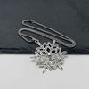 Men's Punk Hip-Hop Retro Large Snowflake Pendant Necklace