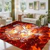 Crystal Palace Football Design Crystal Velvet Rug Soft Decorative Mat for Bedroom Entrance