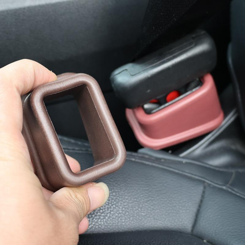 Car Seat Belt Buckle Cover Anti Scratch Seatbelt Button Protector Seat Belt Protection Cover Car Interior Accessories
