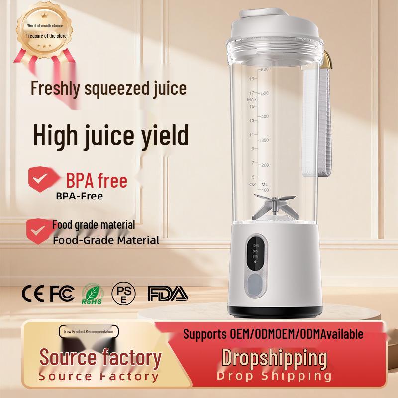 Portable Automatic Juicer and Smoothie Blender with Large Capacity