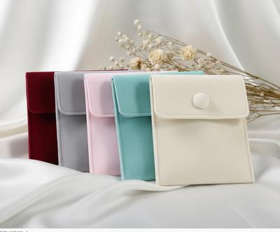 1pcs Jewellery Pouch Packaging Bag Soft Velvet Gift Bracelet Necklace Earrings Rings Storeage Custom Logo