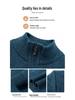 Men's Middle-Aged Casual Zipper Stand Collar Thickened Plus Velvet Base Layer Sweater - 2025 Autumn/Winter Collection