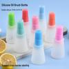 Silicone Oil Brush Bottle with Lid and Scale for High-Temperature BBQ and Outdoor Cooking