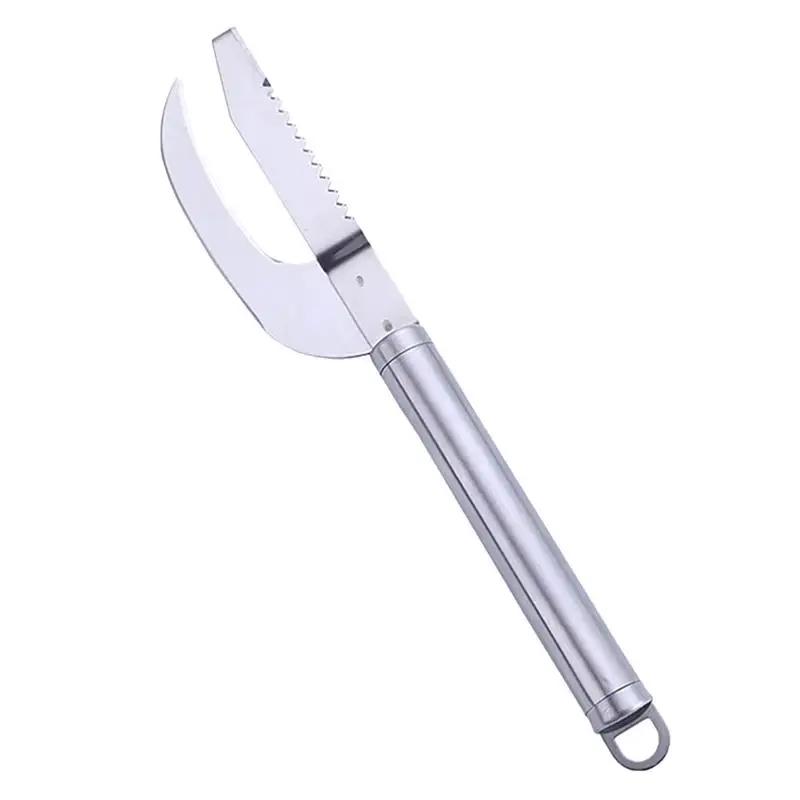 2-i-1 Fiskfjällsborttagare & Skrapverktyg – Snabb Fiskfjällsborste, Köks- & Fiske-Rengöringstillbehör med Kniv