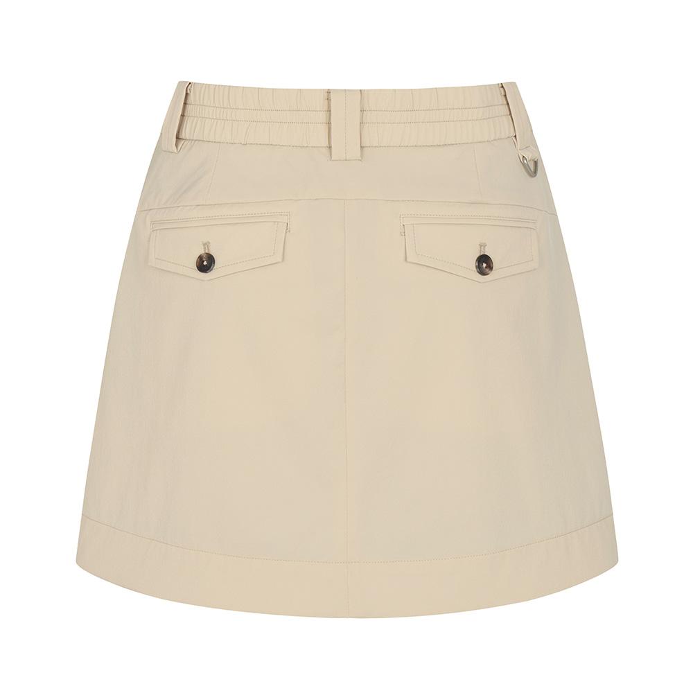 MALBON GOLF Casual H-Line Skirt Beige (Woman)