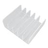 Desktop File Organizer Clear Acrylic 5 Compartments Office Document Sorter Multifunction Letter