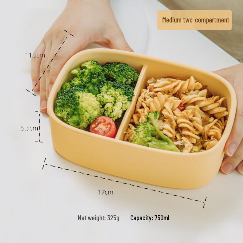 Silicone Microwaveable Divided Lunch Box