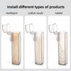 6pcs Portable Transparent Plastic Toothpick Holder - Compact & Durable Design for Travel, Kitchen, and Restaurant Use
