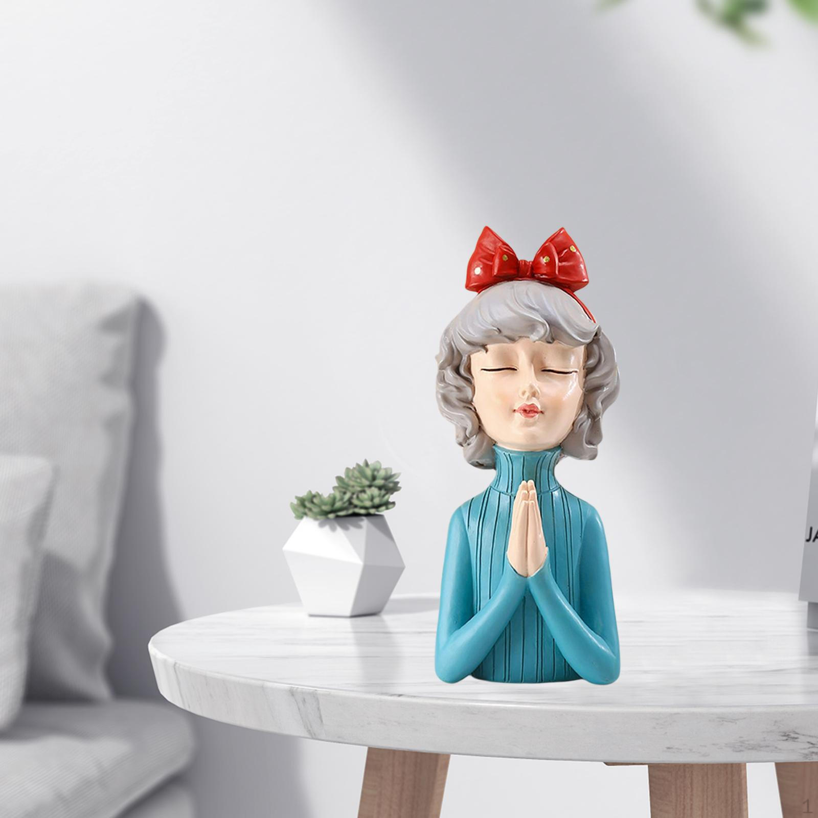 

Sculpture Decorative Crafts Figurines Art Statue Interior kids children room Living Tabletop зелений