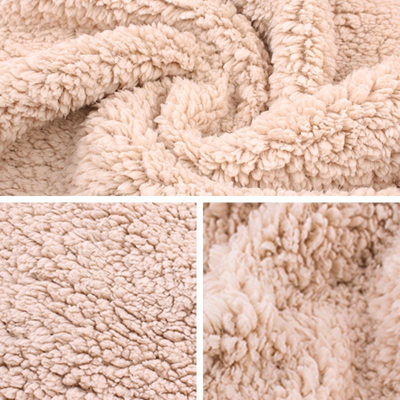 100*160cm Zesílená Sametová Koralová Fleece Látka Bavlněná Jehněčí Plyšová Látka Měkká Teplá Pro DIY Látka na Panenky Šaty Deka Oblečení Podšívka Rukavic