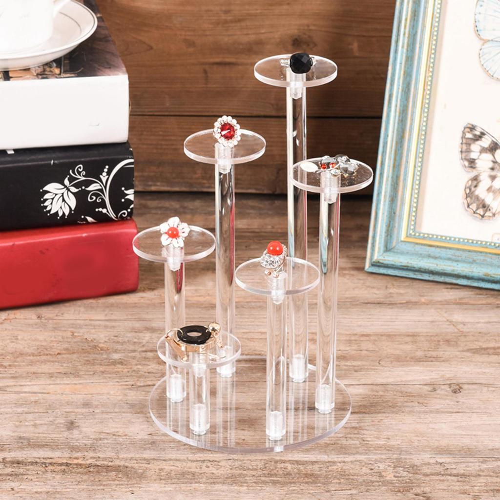 Transparent Pendant Display Rack Towers Acrylic for Birthday