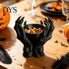Dark Desktop Storage Organizer 3D Printed Gothic Demon Claw Trinket Dish, Devil Paw Decorative Mystery Style Home Decor Bowl, Jewelry Key Holder Tray,