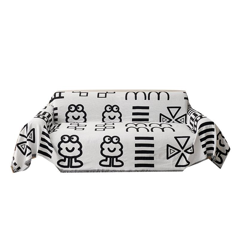 Abstract Painting Style Sofa Cover All-Inclusive Full Set Sofa Cushion Four Seasons Universal Non-Slip Cover Cloth Simple Sofa Towel