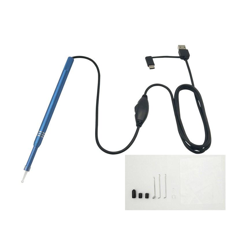 3 In 1 USB Endoscope HD Visual Ear Cleaning Earpick Spoon with 6 LED Light Ear Cleaning Tools