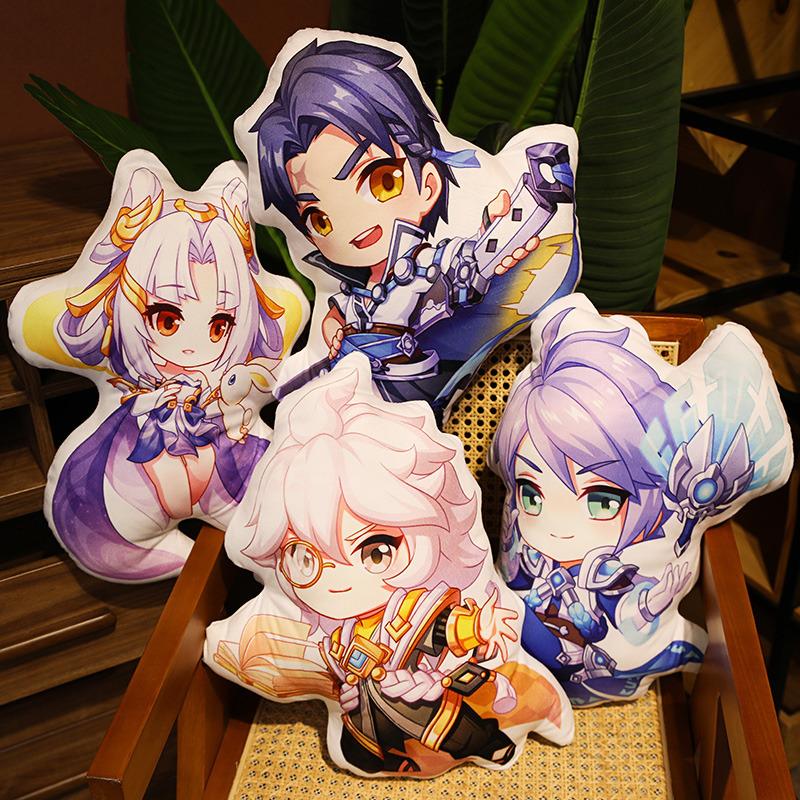 King Quality Premium Glory Video Game Hero Plush Cushion Pillow Soft Crystal Velvet Cartoon Print