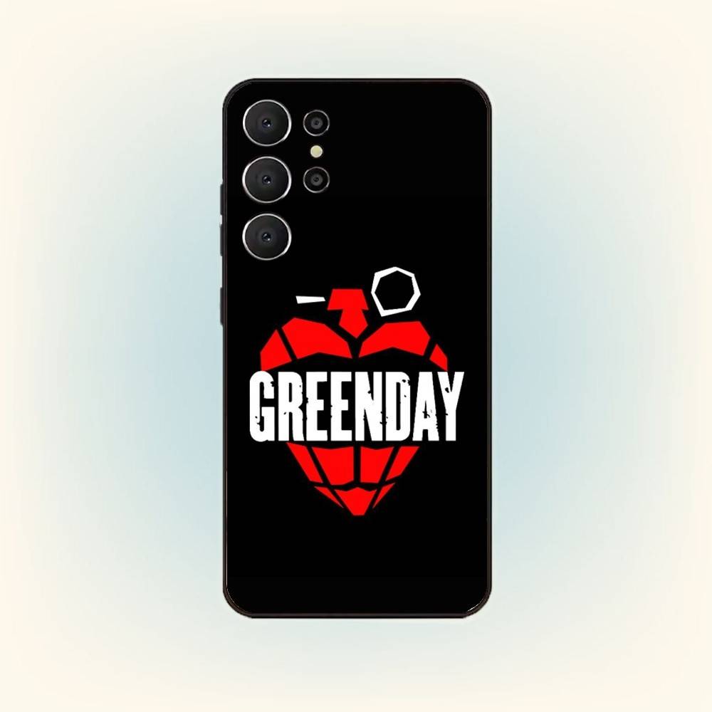 G-Green D-Day Band Phone Case For Samsung S26,S25,S24,S21,S22,S23,S30,Ultra,S20,FE,Lite,10,9,Black Cover