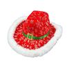 Christmas Cowboy Hat Funny Decorative Unisex Holiday Cap for Stage Performance