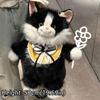 Kawaii Realistic Simulated Cat Backpack Cute Cartoon Soft School Bags Small Capacity Bag Travel Storage