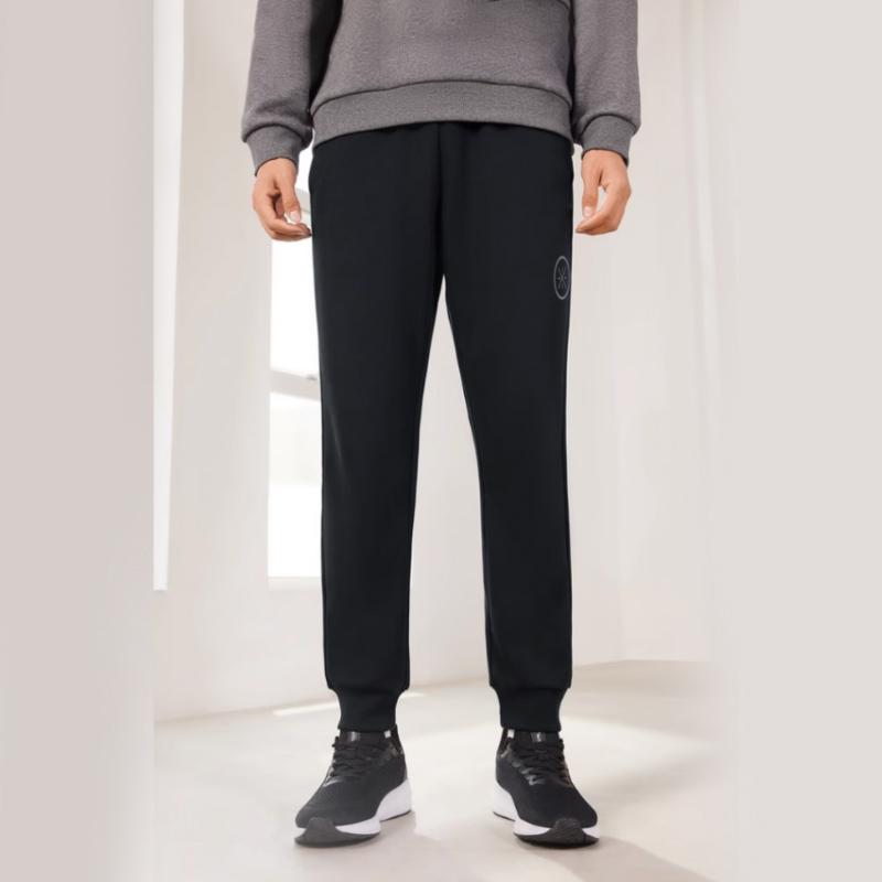 Li Ning Knitted Sweatpants Men's Black YKLU197-1